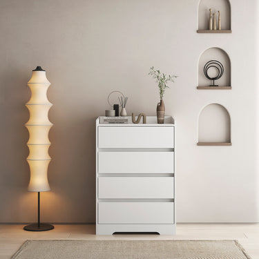 4 Drawer Modern Wooden Cabinet With Sturdy Frame